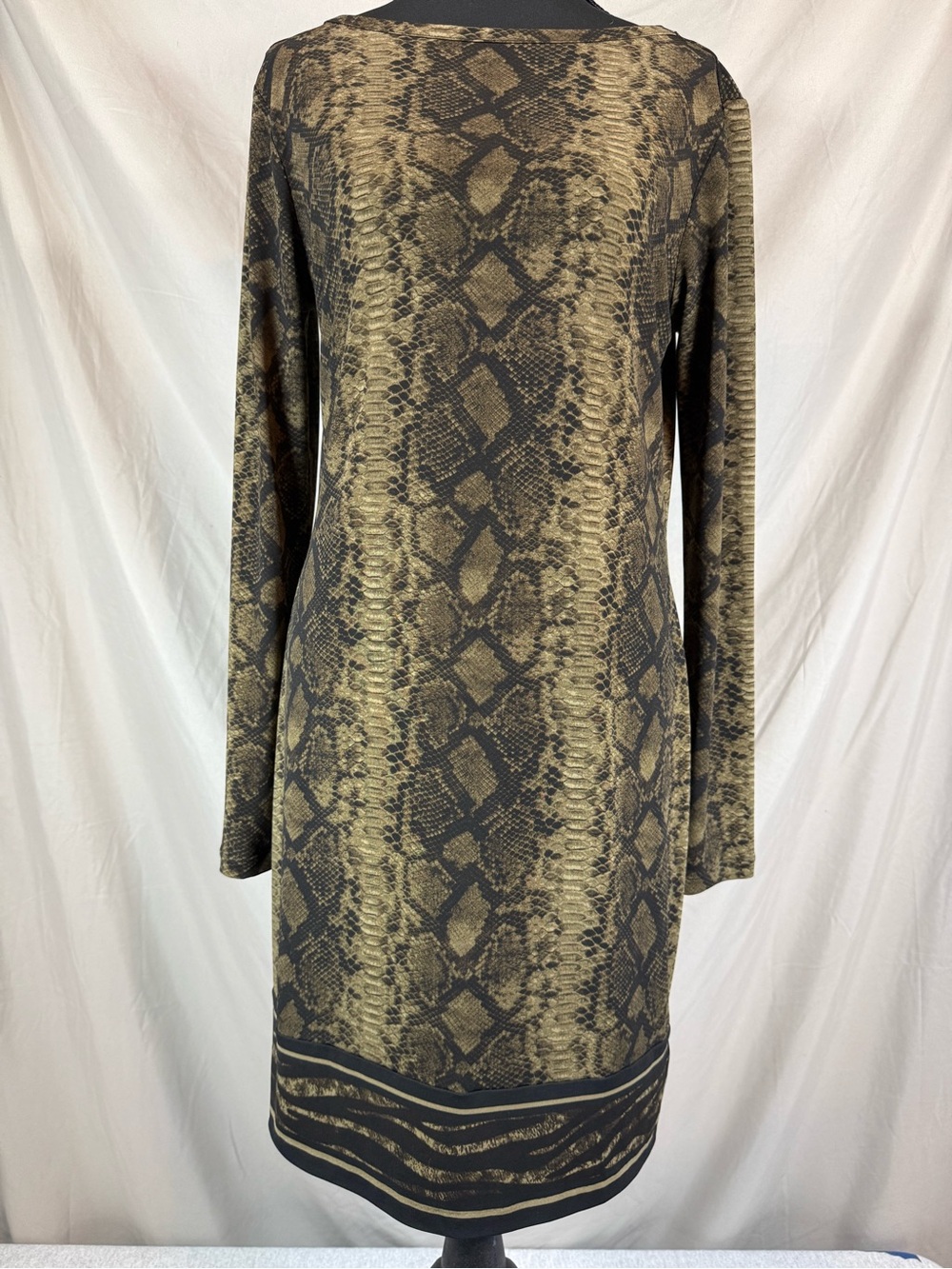 MICHAEL Michael Kors Snake Print Long Sleeve Dress - Women’s Small‎